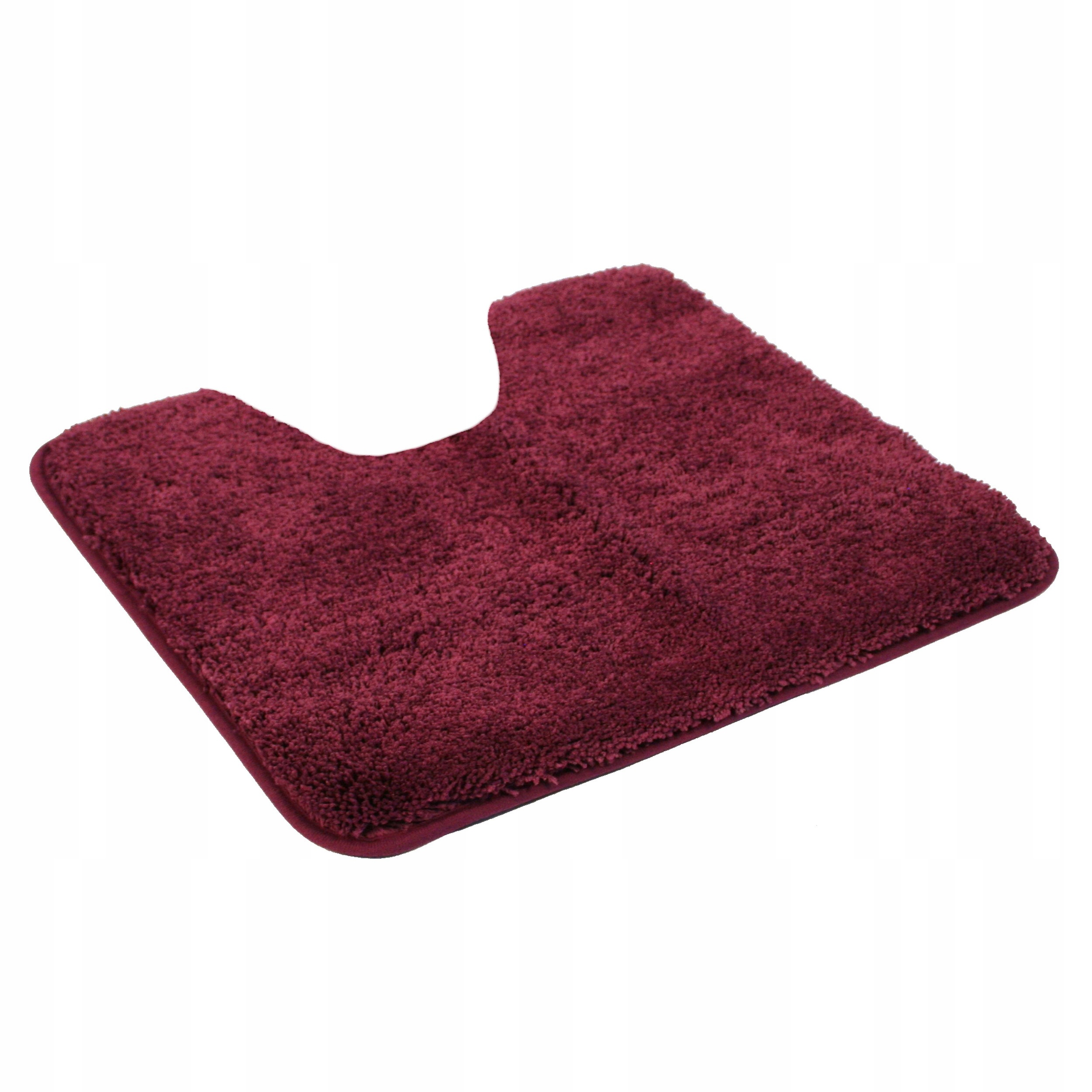 

Dywanik łazienkowy Mata z wcięciem Bordowa 50x55cm
