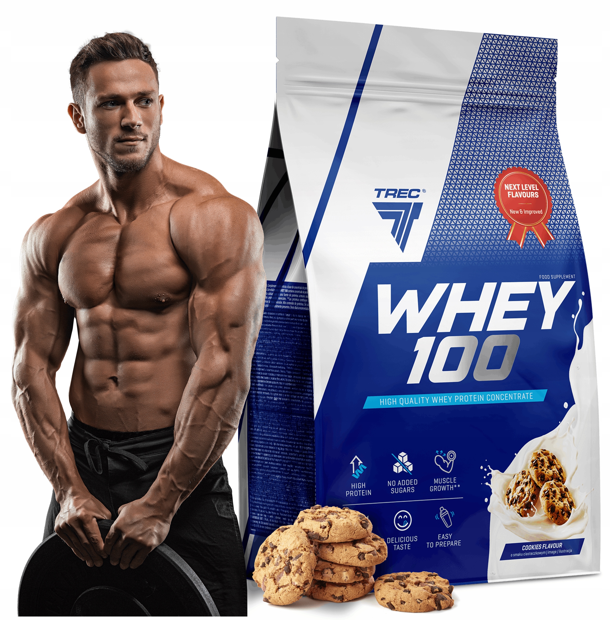 Vynikající Protein Wpc Trec Whey 100 900 g Bílkoviny Na Hmotu Svaly Pro Trénink
