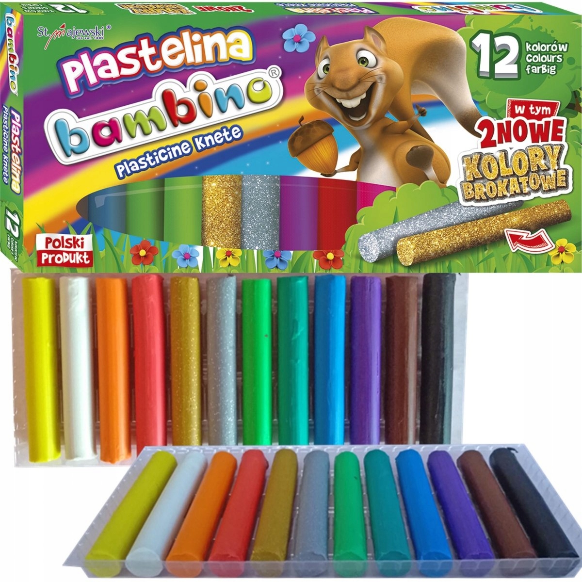 

Plastelina Bambino Złota Srebrna Okrągł