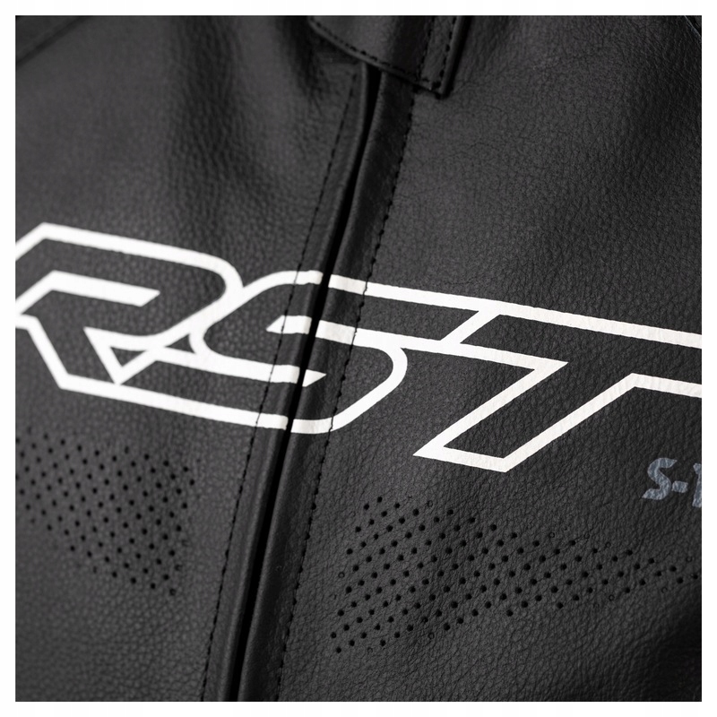 KURTKA SKÓRZANA RST S1 CE BLACK/BLACK/WHITE Numer katalogowy producenta 102977_WHI_38