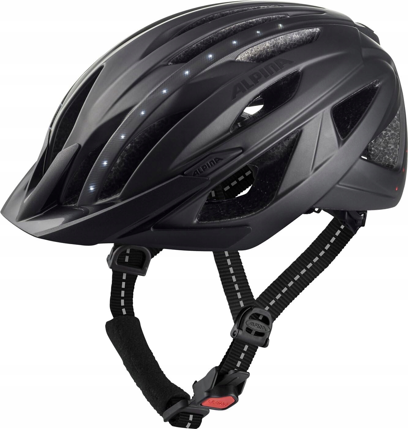 Kask rowerowy Alpina Haga Led Black Matt M 55-59 cm