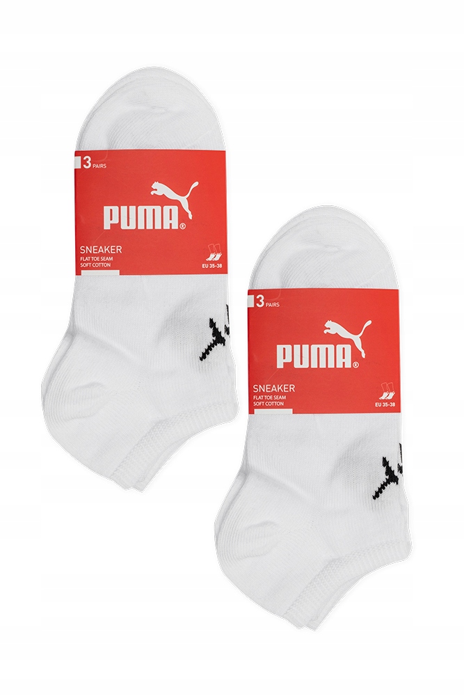 Puma skarpety stopki 6 par 39/42 białe Marka Puma