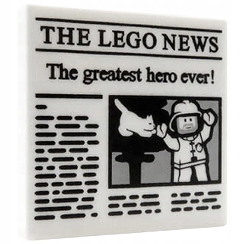 

Lego 3068bpb1105, płytka 2x2, gazeta