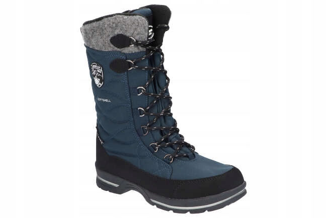 AMERICAN CLUB SN10 OCIEPLANE TRAPERY BUTY ZIMOWE ŚNIEGOWCE DAMSKIE NAVY 38