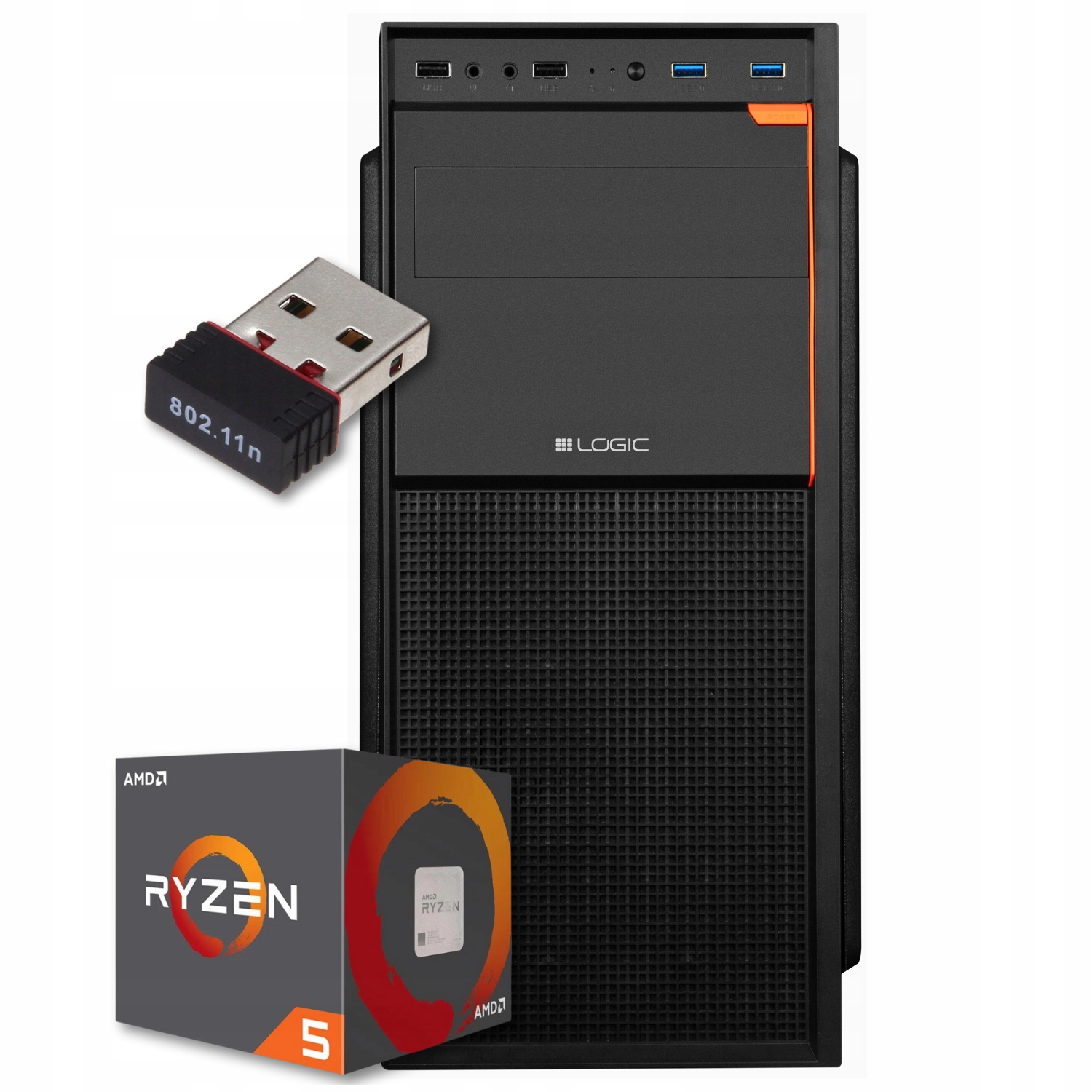 Počítač Amd Ryzen 5 4,4 GHz || 16 Gb DDR4/512 Gb NVMe || Win11 DVD