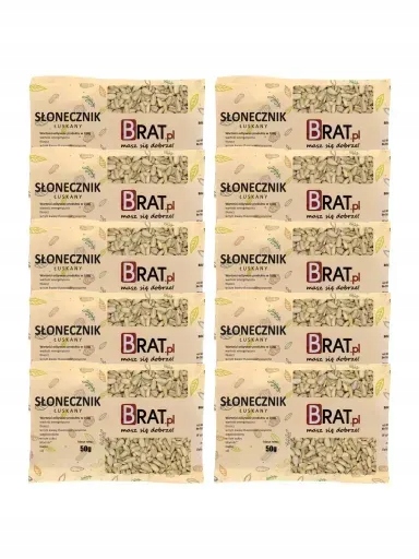 5 x Brat Slunečnicová semínka loupaná 10 x 50 g