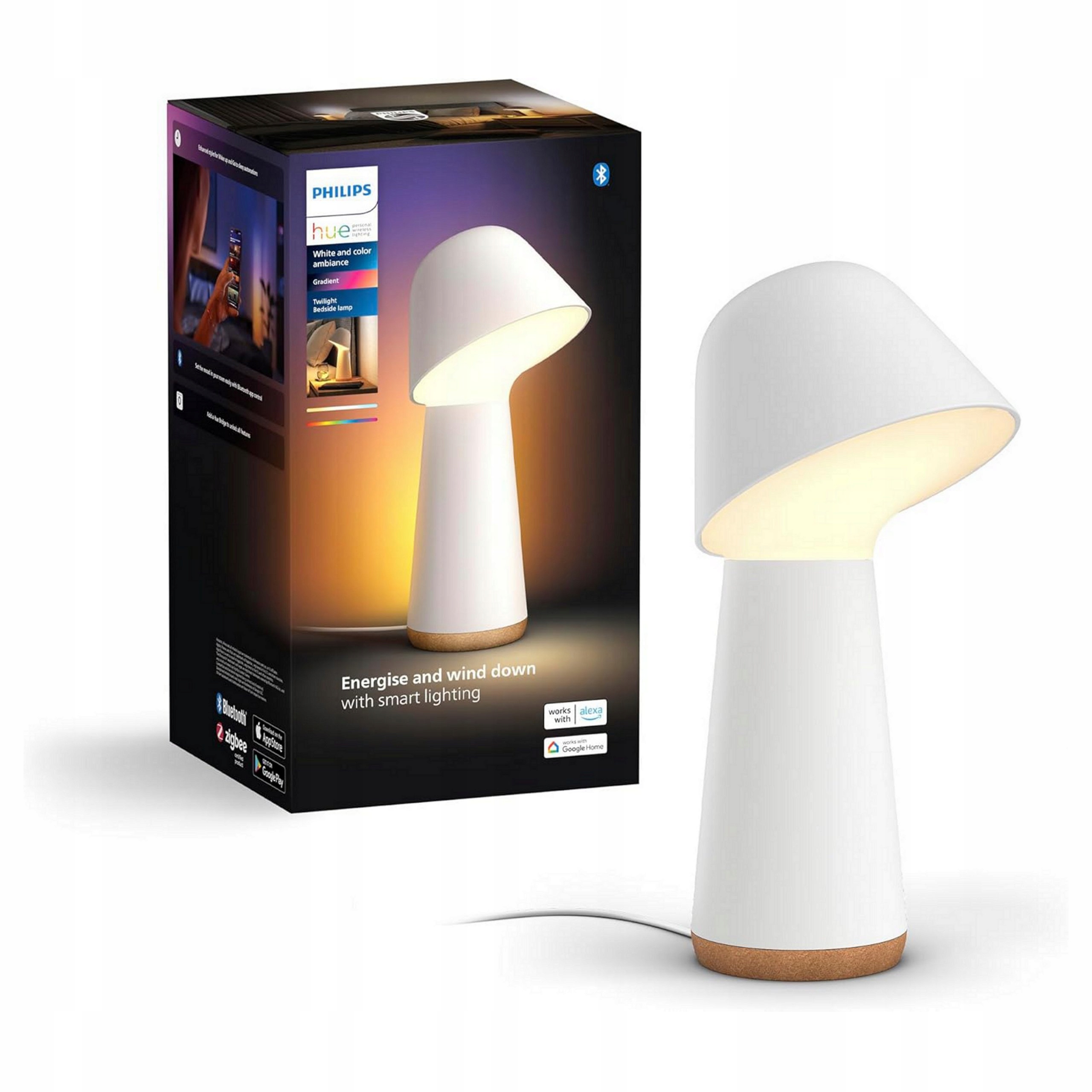 Lampa Philips Twilight Hue Smart Sleep&wake-up Biela