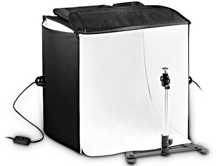 NAMIOT 40X40X40CM Z ŻARÓWKAMI 22W + STATYW STUDIO