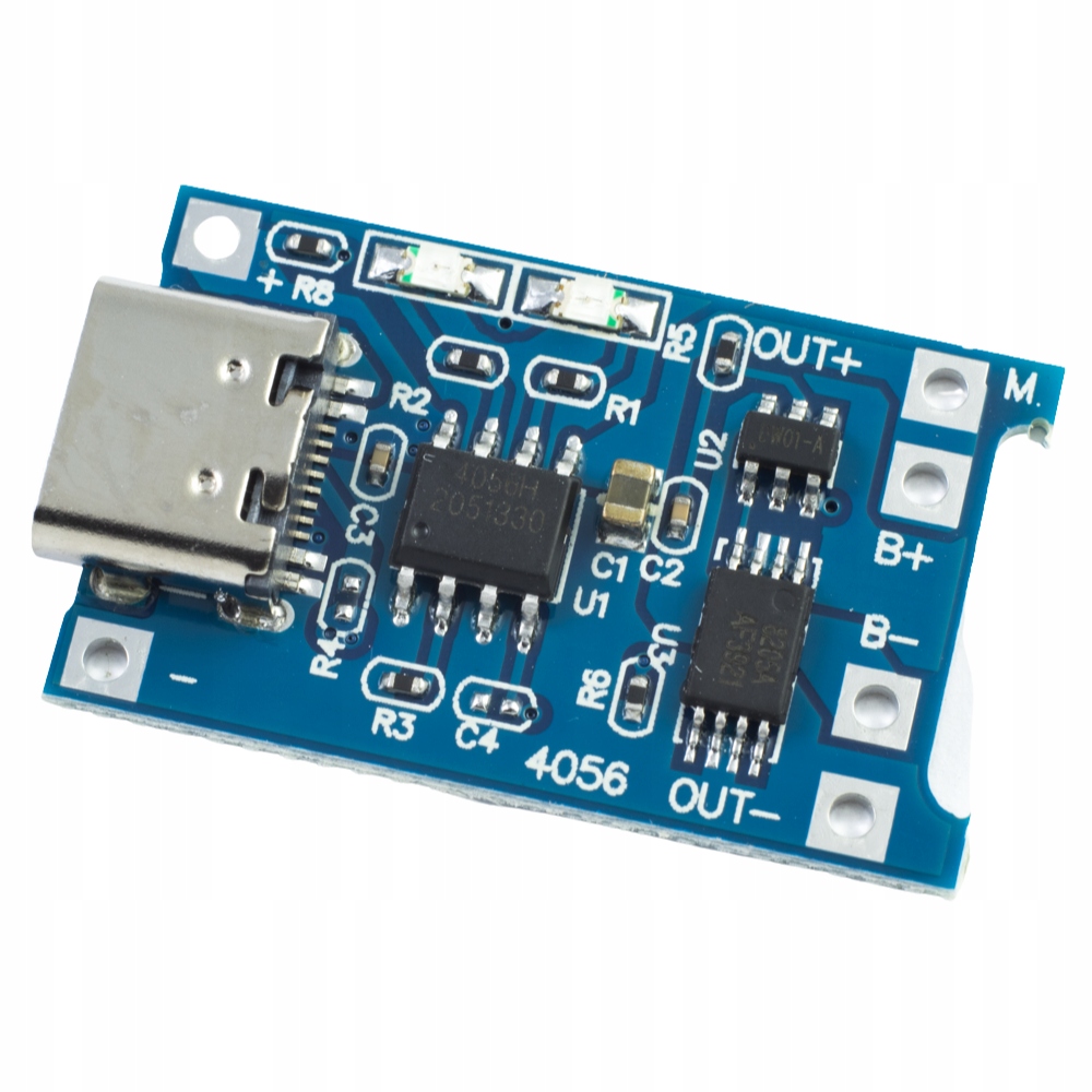

Ładowarka ogniw baterii Li-ion 5V TP4056 Usb-c