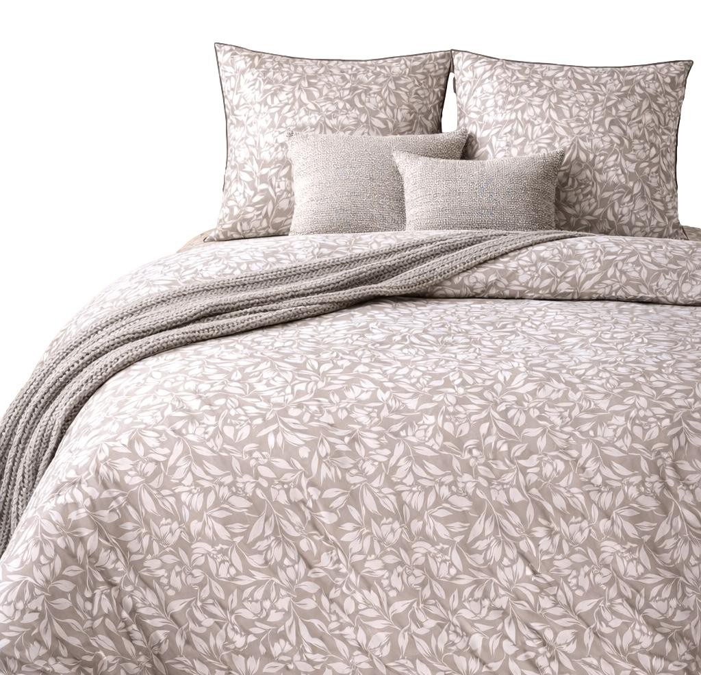 Pościel letnia w kwiaty subtelna do sypialni 220x200 perkal wzór