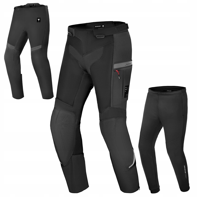 Motocyklové nohavice Shima Alpha Black čierne Darčeky