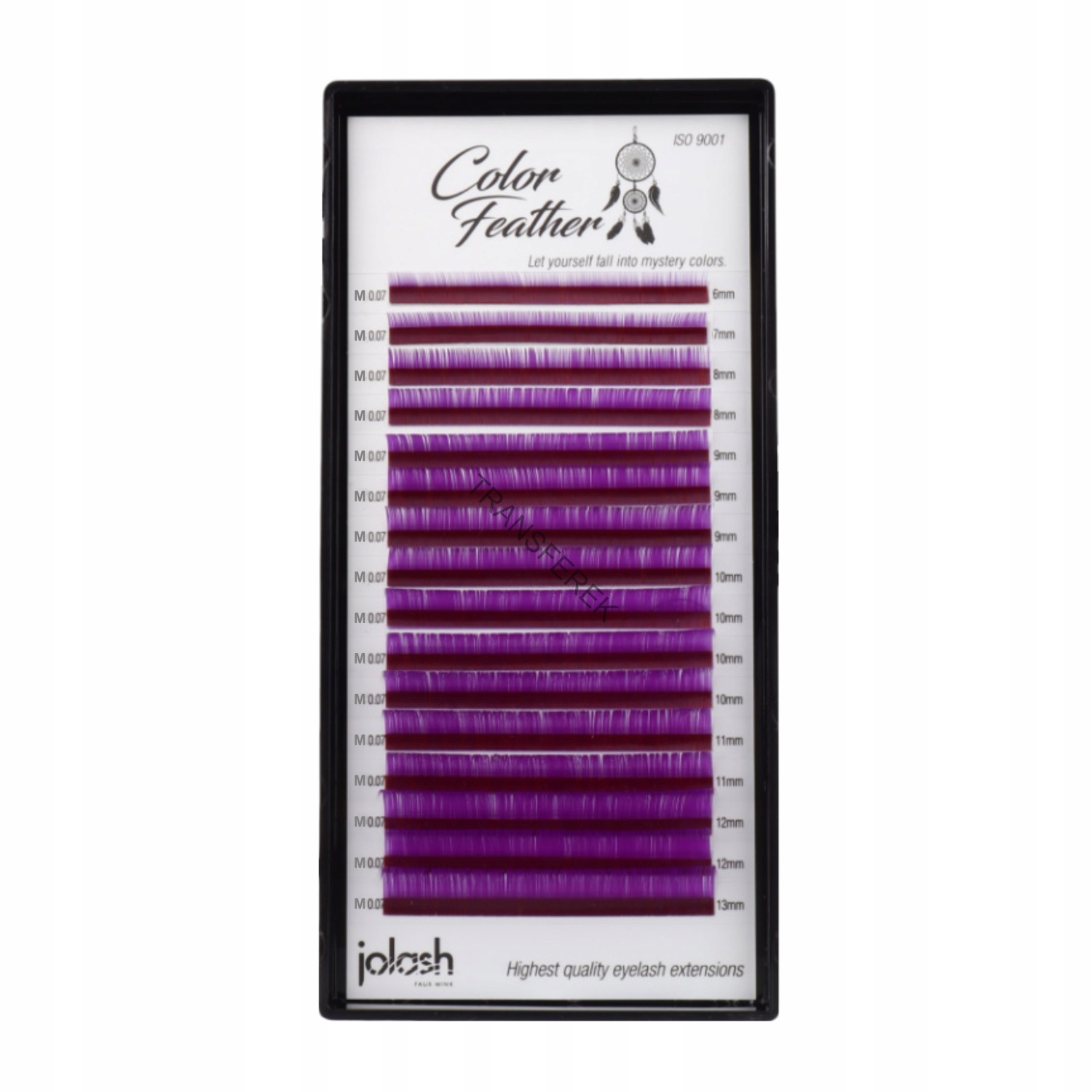 

Jolash Rzęsy Kolorowe Violet Mistery M, 0.07 Mix