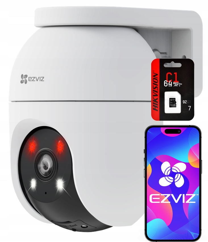 WiFi otočná kamera 5Mpx Ezviz C8C 3K Externá Audio microSD karta 64Gb