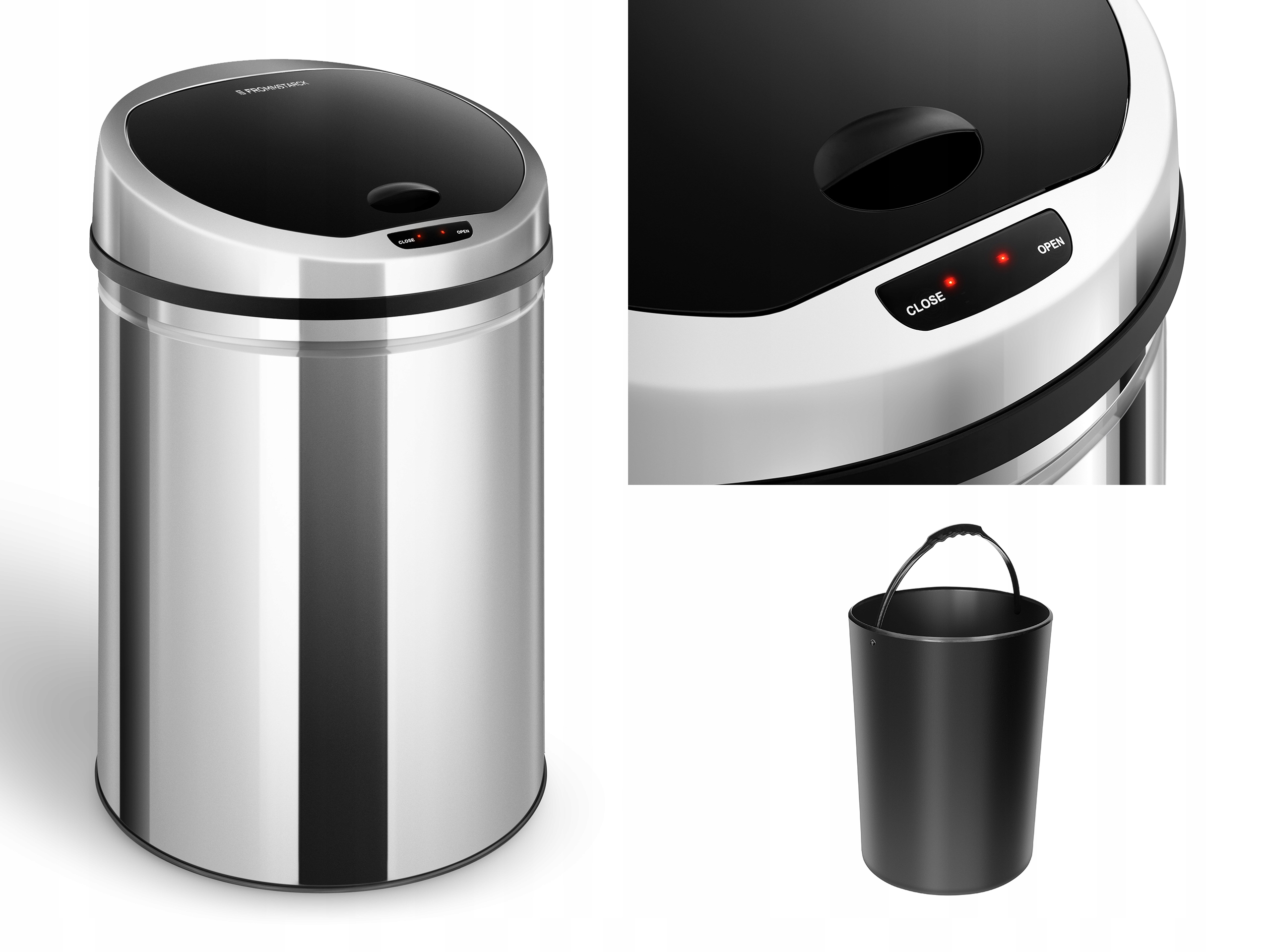 

Kosz Na Śmieci Automatyczny Nierdzewny 30l Czujnik