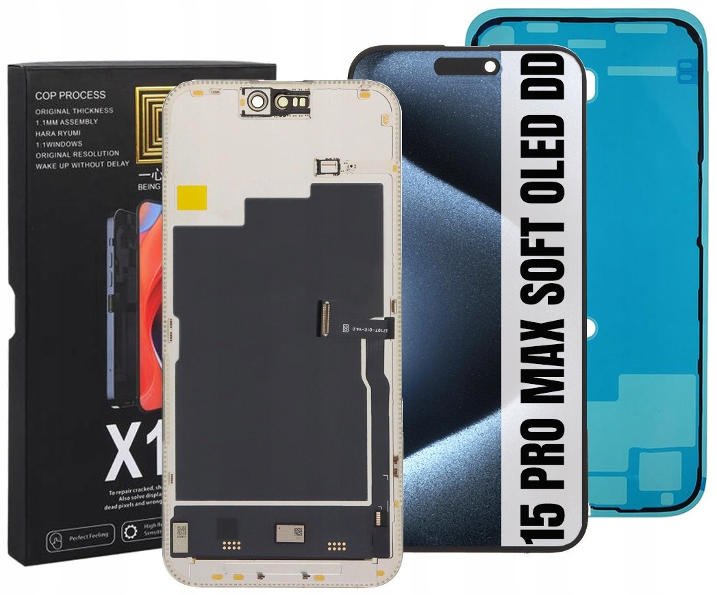 Displej Pro Iphone 15 Pro Max Soft Oled DD IC Displej Těsnění