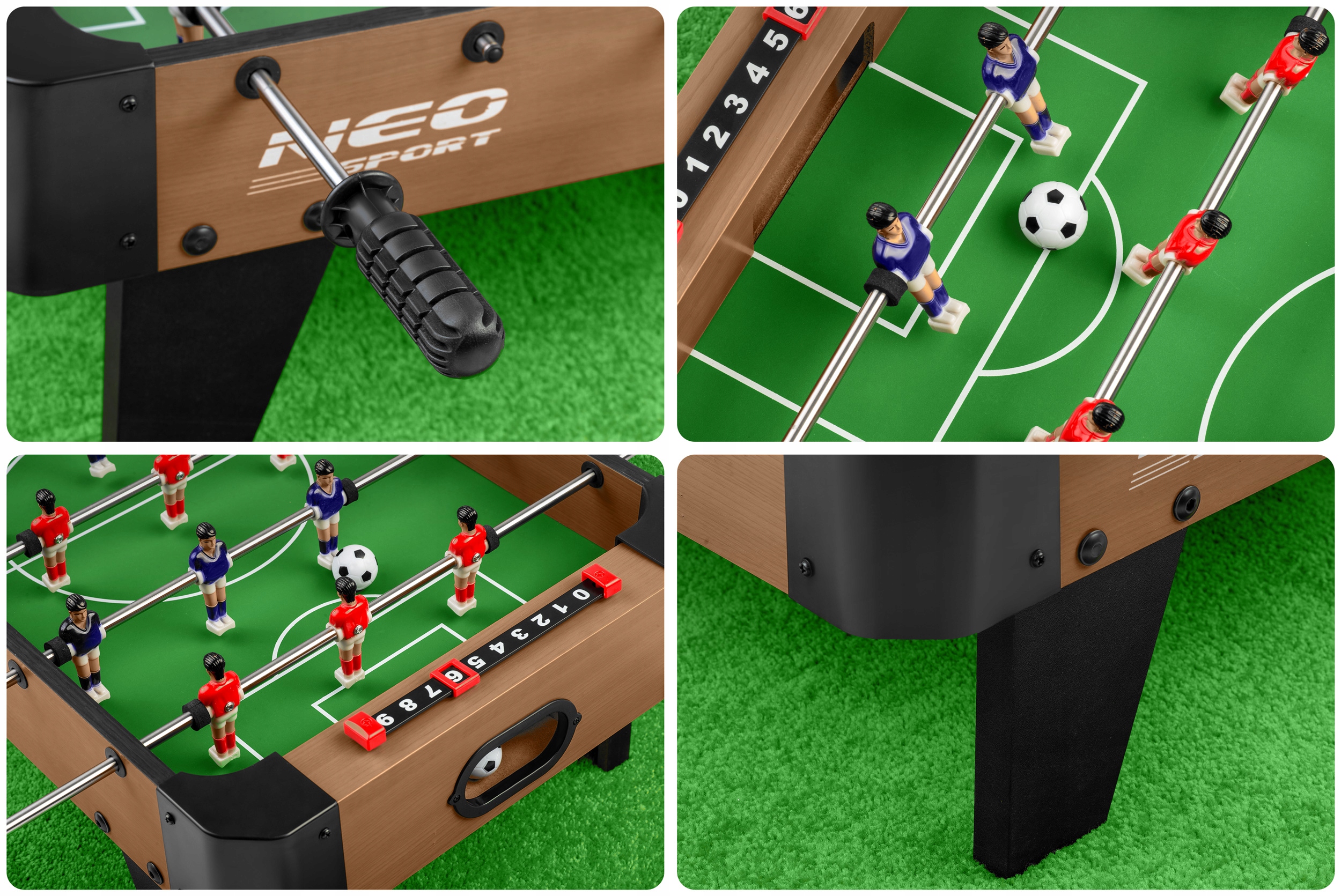 PIŁKARZYKI STOŁOWE PIŁKA NOŻNA STÓŁ DO PIŁKARZYKÓW 18 ZAWODNIKÓW NEO-SPORT Model NS-437