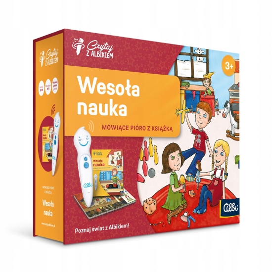 Czyta z Albikiem. ZESTAW Wesoła Nauka + pióro