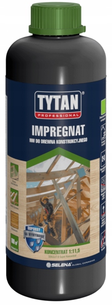 Impregnat do Drewna Tytan Professional 1kg Ochrona przed UV Biobójczy 100m2