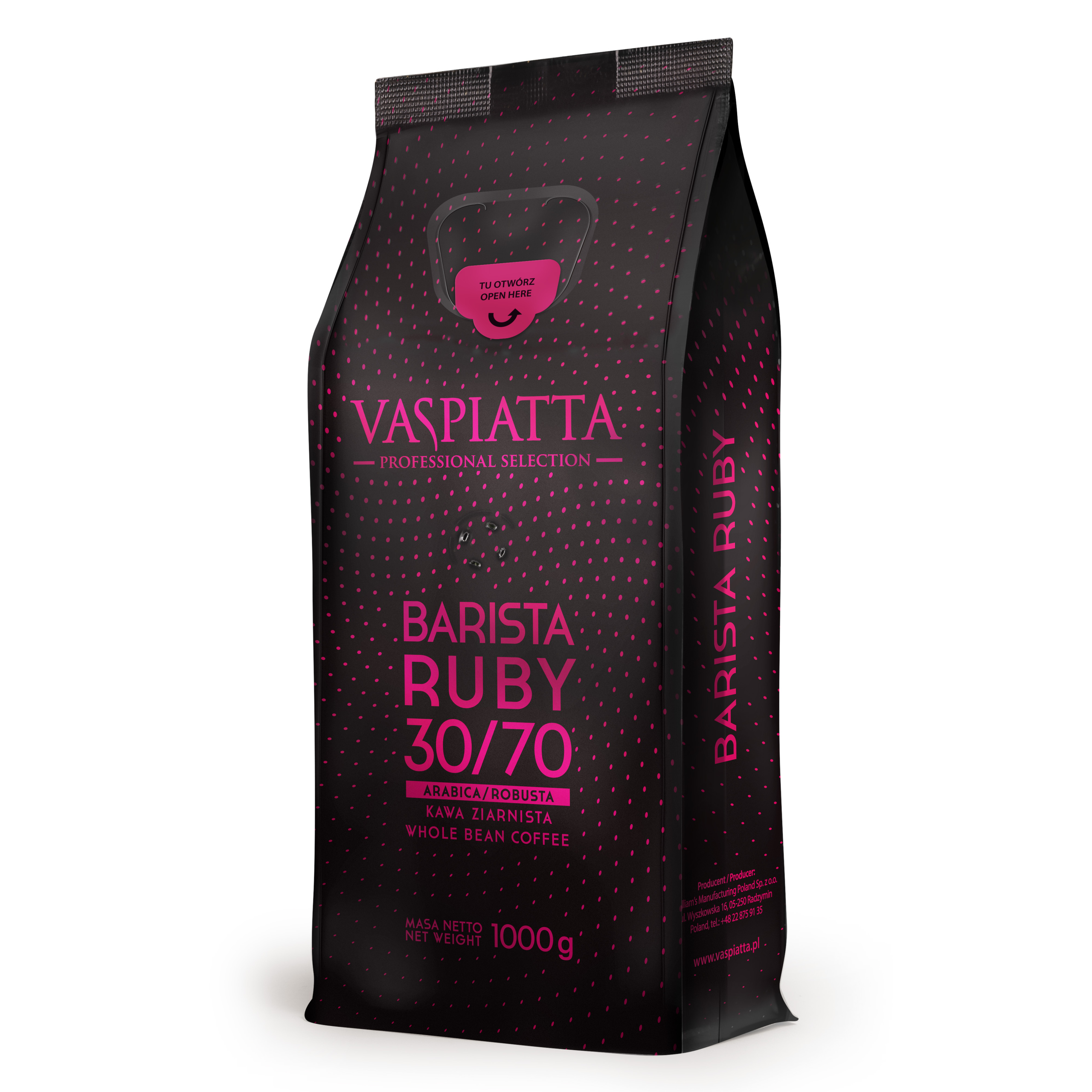 Kawa Vaspiatta Barista Ruby 1 Kg Ziarnista