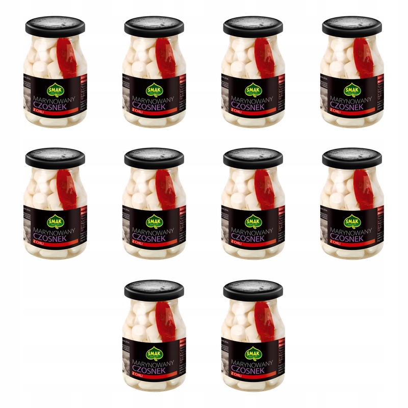 Marynowany czosnek z chili 190g Smak X10