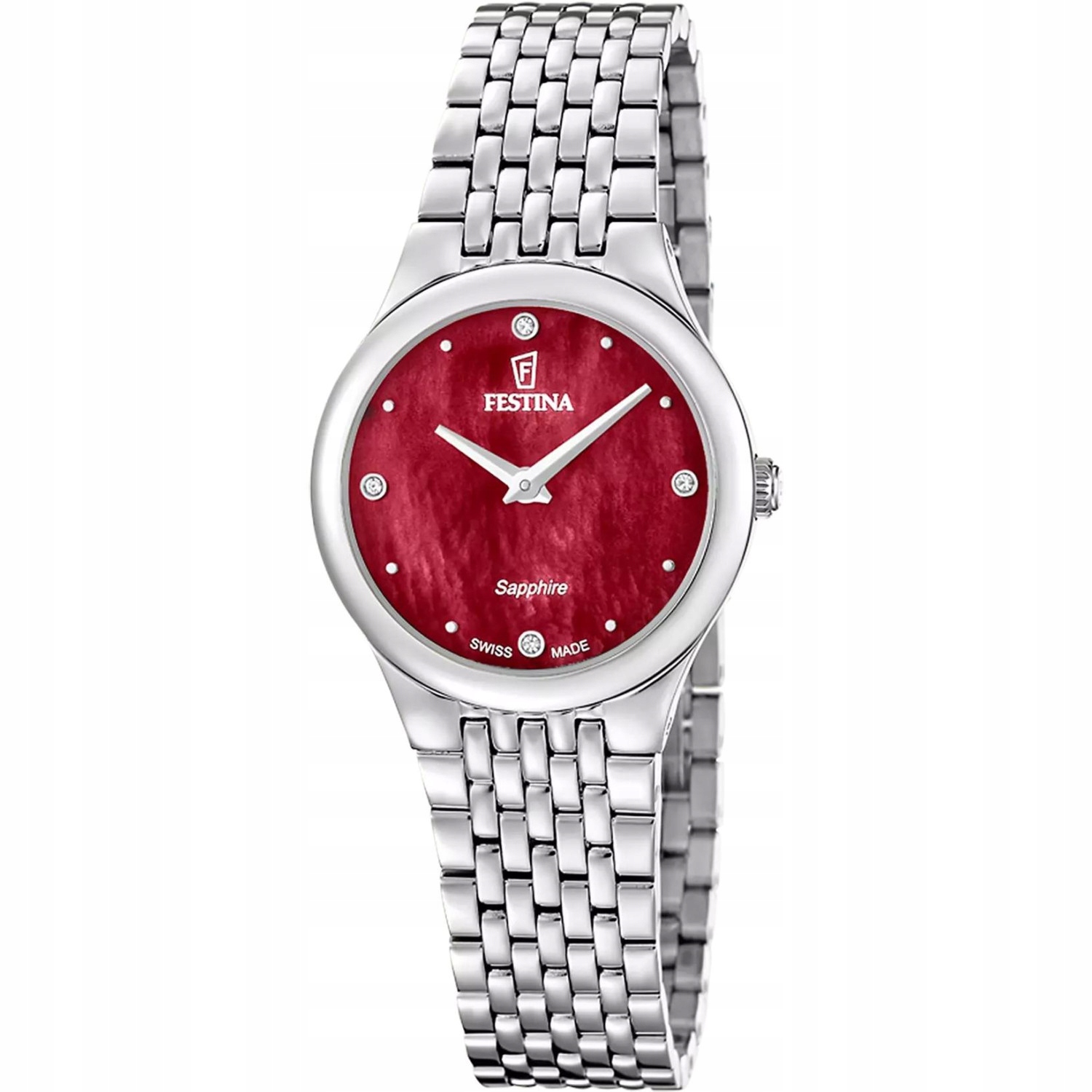 Dámské hodinky Festina F20096-6 Zirkony stříbrné