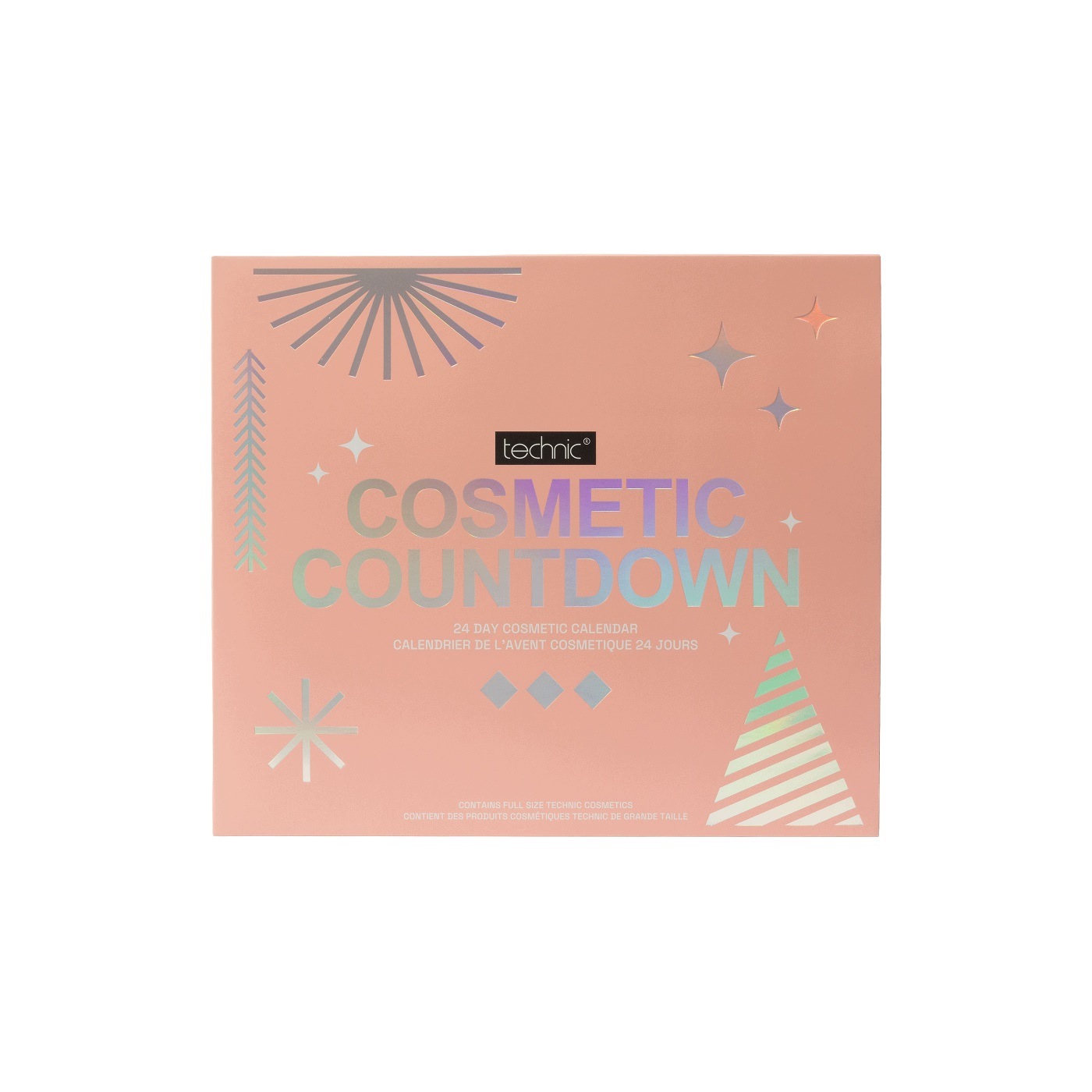 Адвент-календарь Technic Cosmetic большой, 24 полноразмерных средства для макияжа