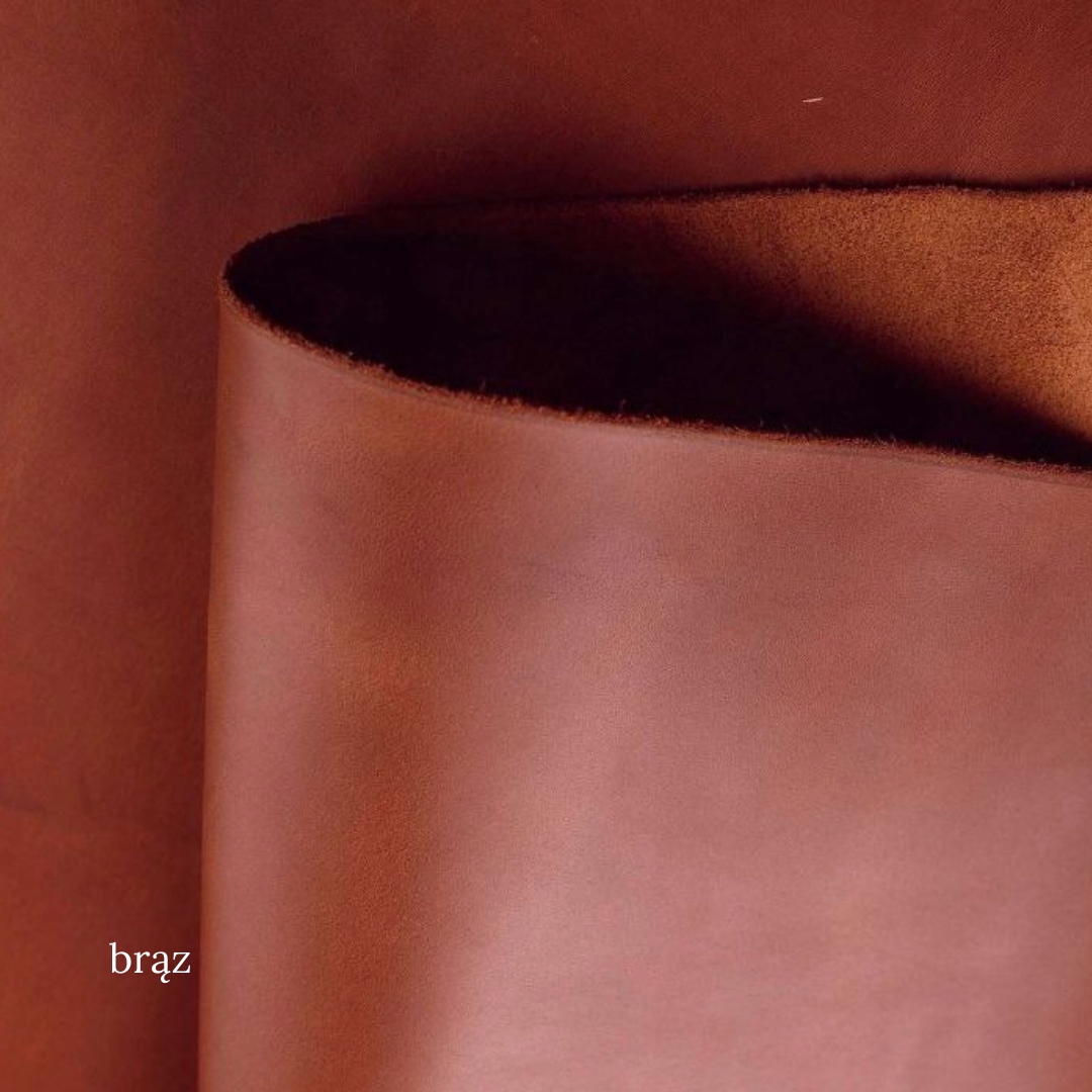 hovězí kůže Crazy Horse 1,2-1,6 mm; velikost 40*30 cm; barva: hnědá