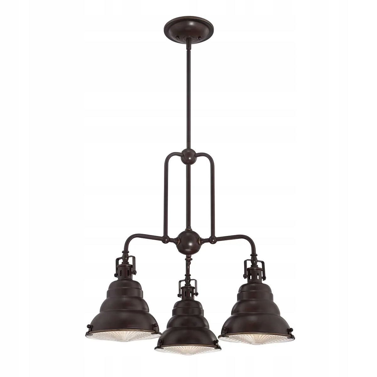 Závesná lampa Eastvale 3xE27 60W, oceľ, Palladiánsky bronz, Quoizel