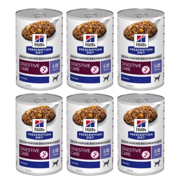 Levně Hill's I/D Low Fat Pd Canine 6x360 g Sada nízkotučného mokrého krmiva