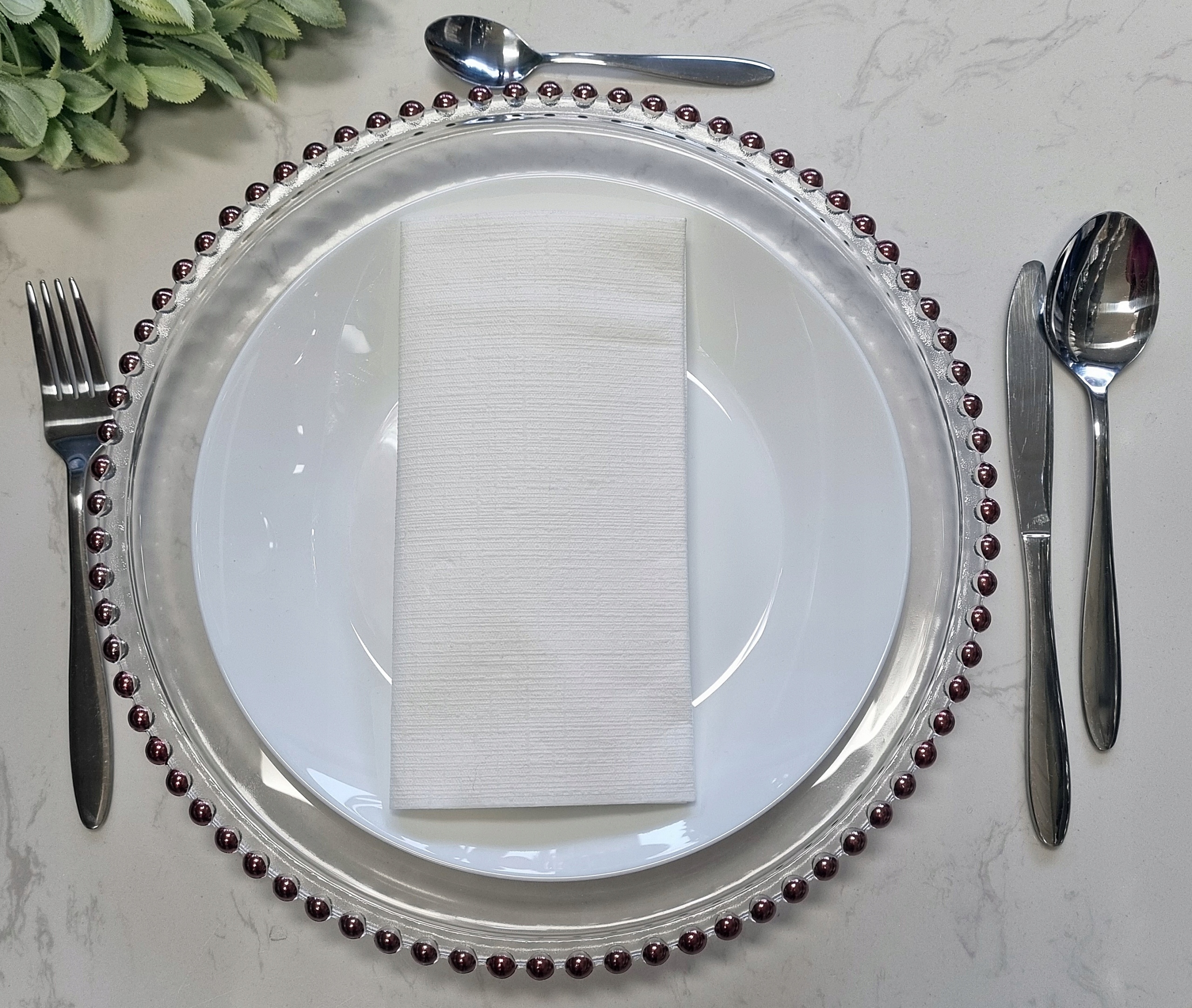 PODTALERZ PODSTWKA SZKLANA POD TALERZ rant Ø32 Marka Madex