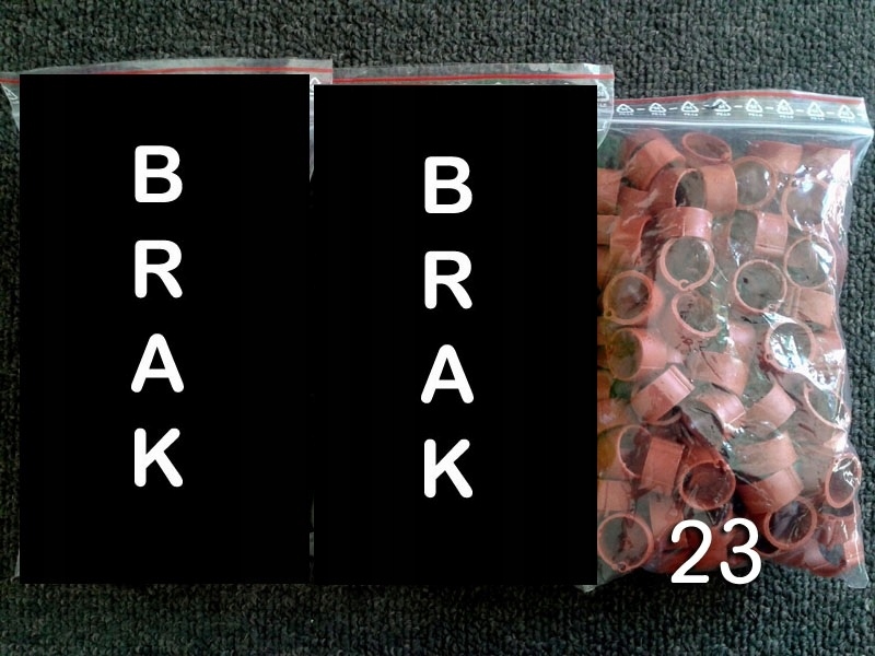 Znaczniki dla drobiu 16 mm obrączki kury 50 szt Kod producenta POB01