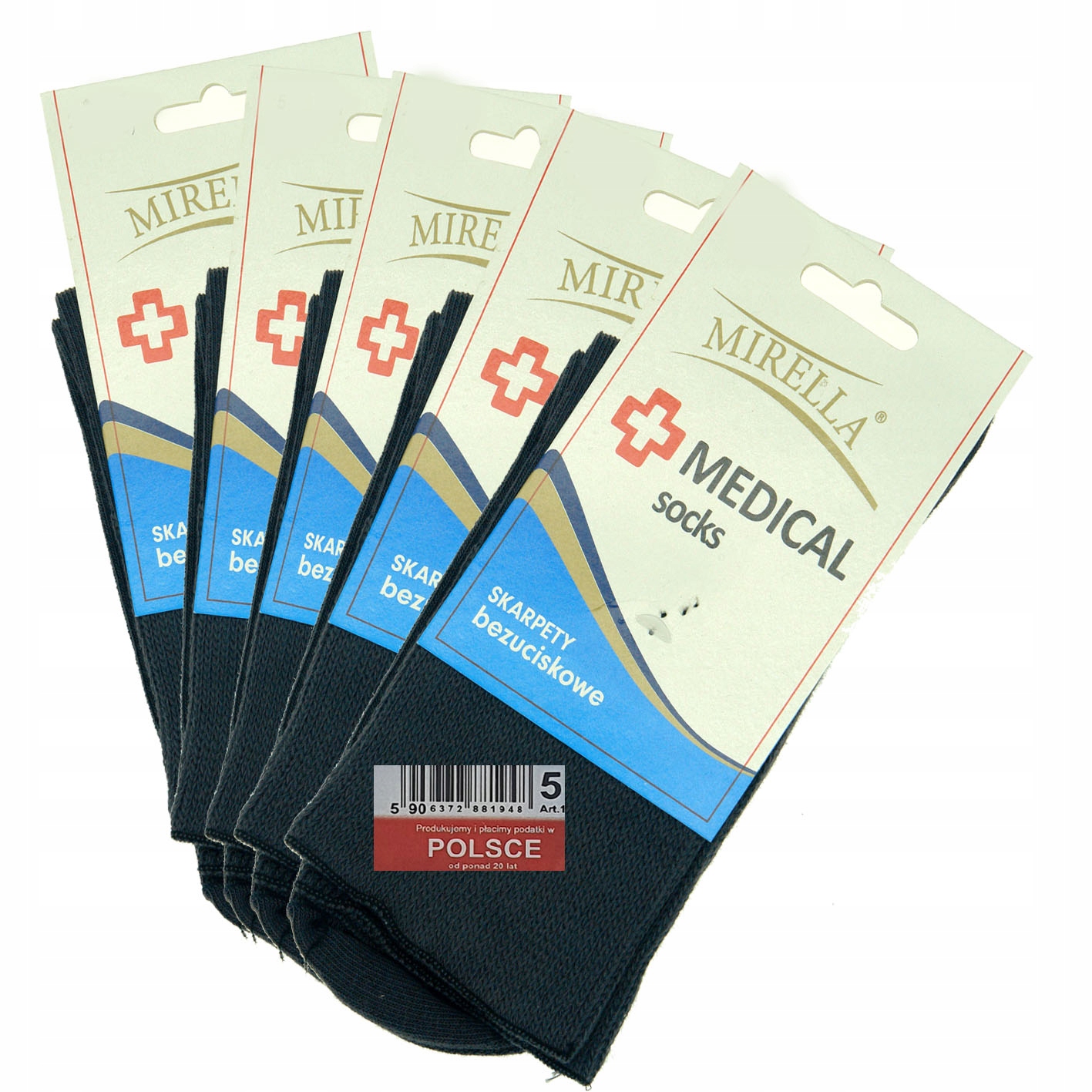 

Skarpety zdrowotne Medical 35-37 Grafit 5-pak