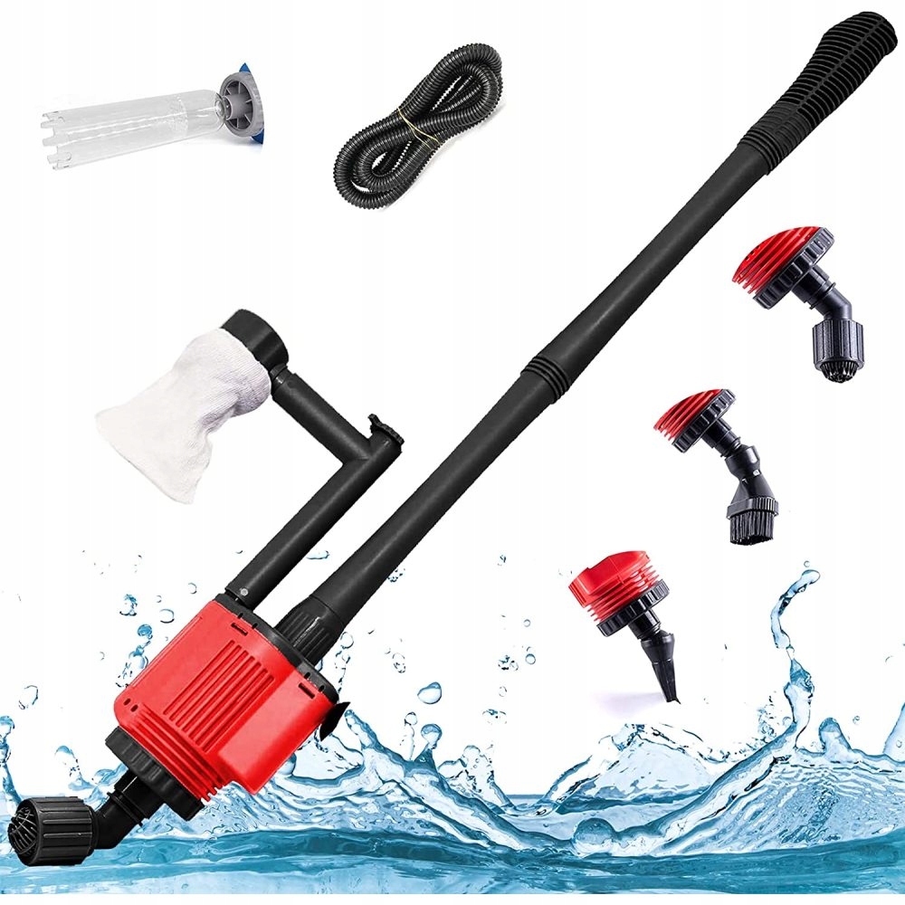 Levně 6V1 Elektrický Vysavač Do Akvária 1800L/H 28W Pro Čištění Akvária