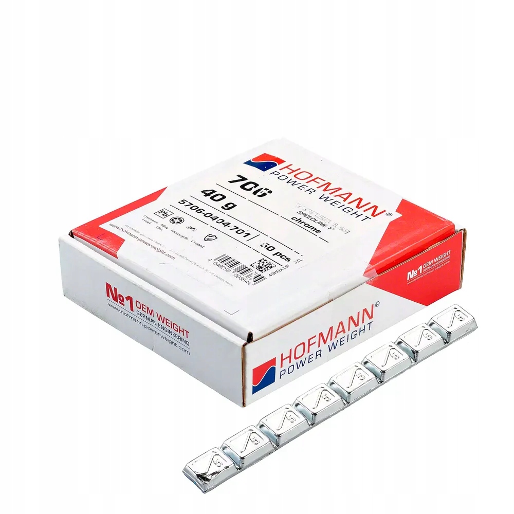 Ciężarki klejone Pb do felg motocyklowych chrom 5g/4mm 1 szt. Hofmann