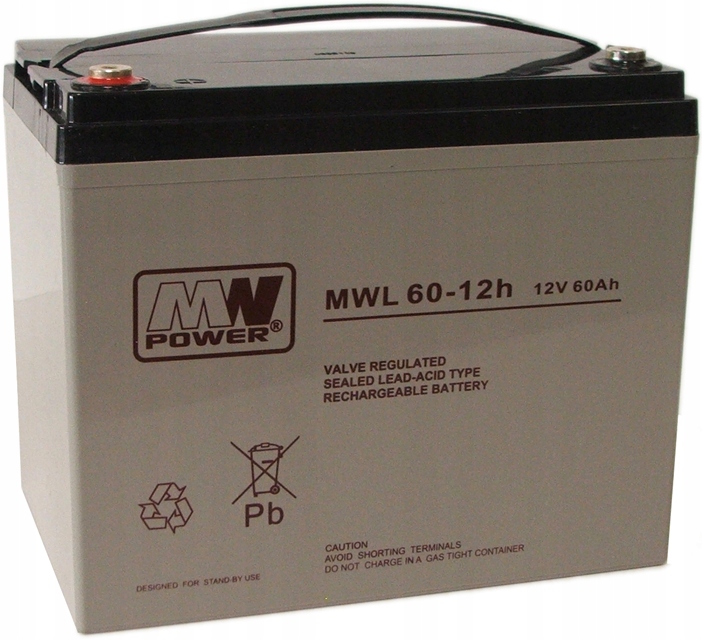 Akumulator Bateria Agm Vrla Mw Power Agm MWL60AH 12V 60AH Mwl 60-12H MWL60