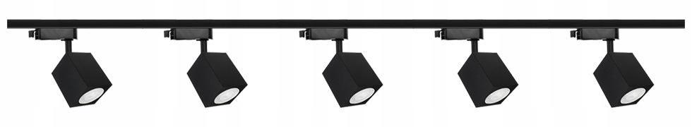 Zestaw 5x Oscar z żarówką led Philips szyna 2x2m