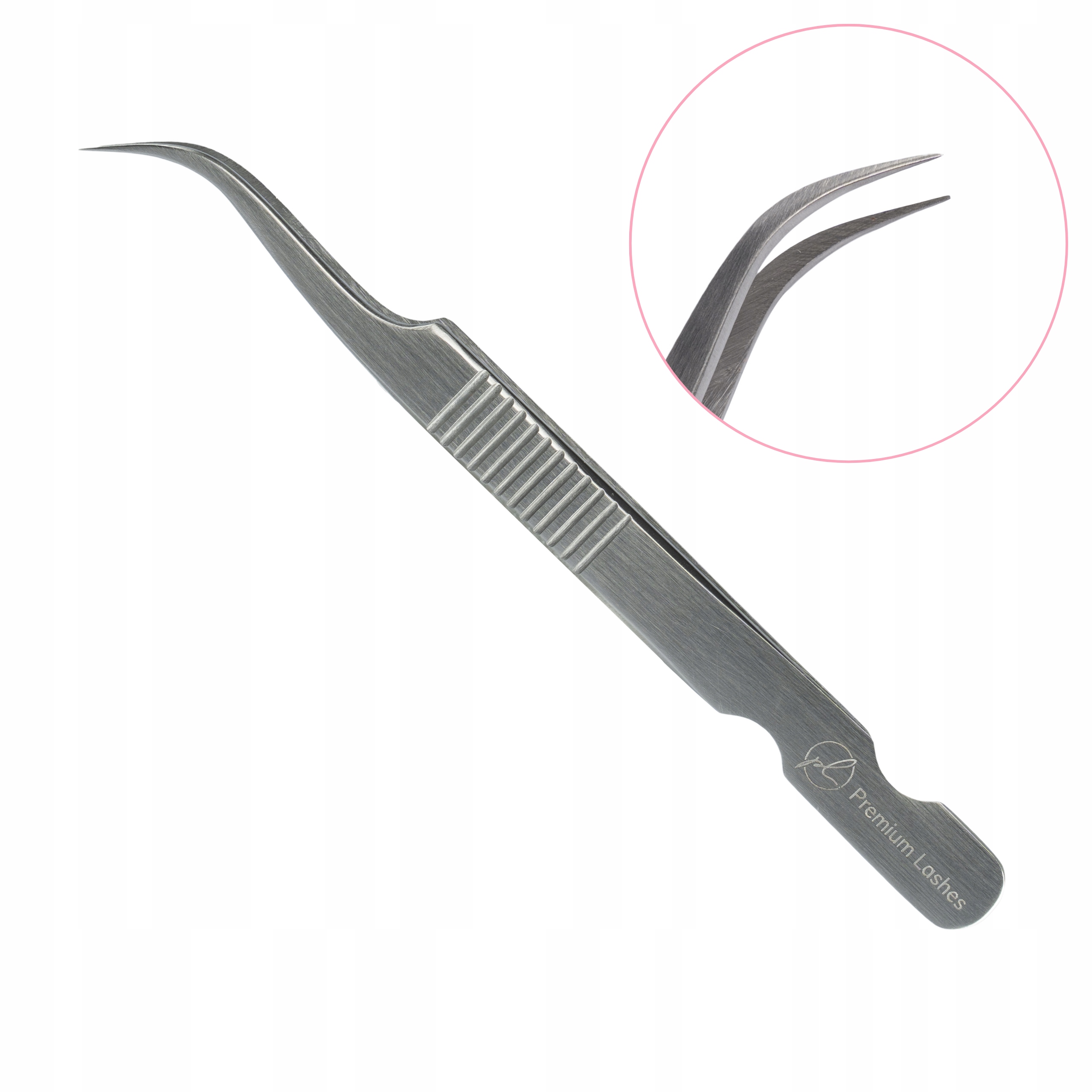 Pinzeta na řasy Zakřivená 50° Dvoupinová Pro Control Premium Lashes