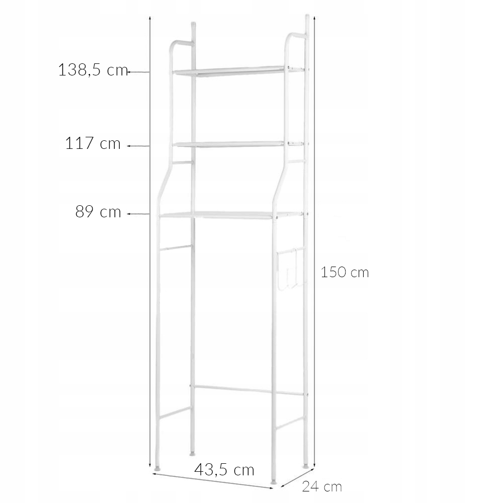 REGAŁ SZAFKA ŁAZIENKOWA SŁUPEK BIAŁA ŁAZIENKOWA NAD WC TOALETĘ STOJAK Typ stojące