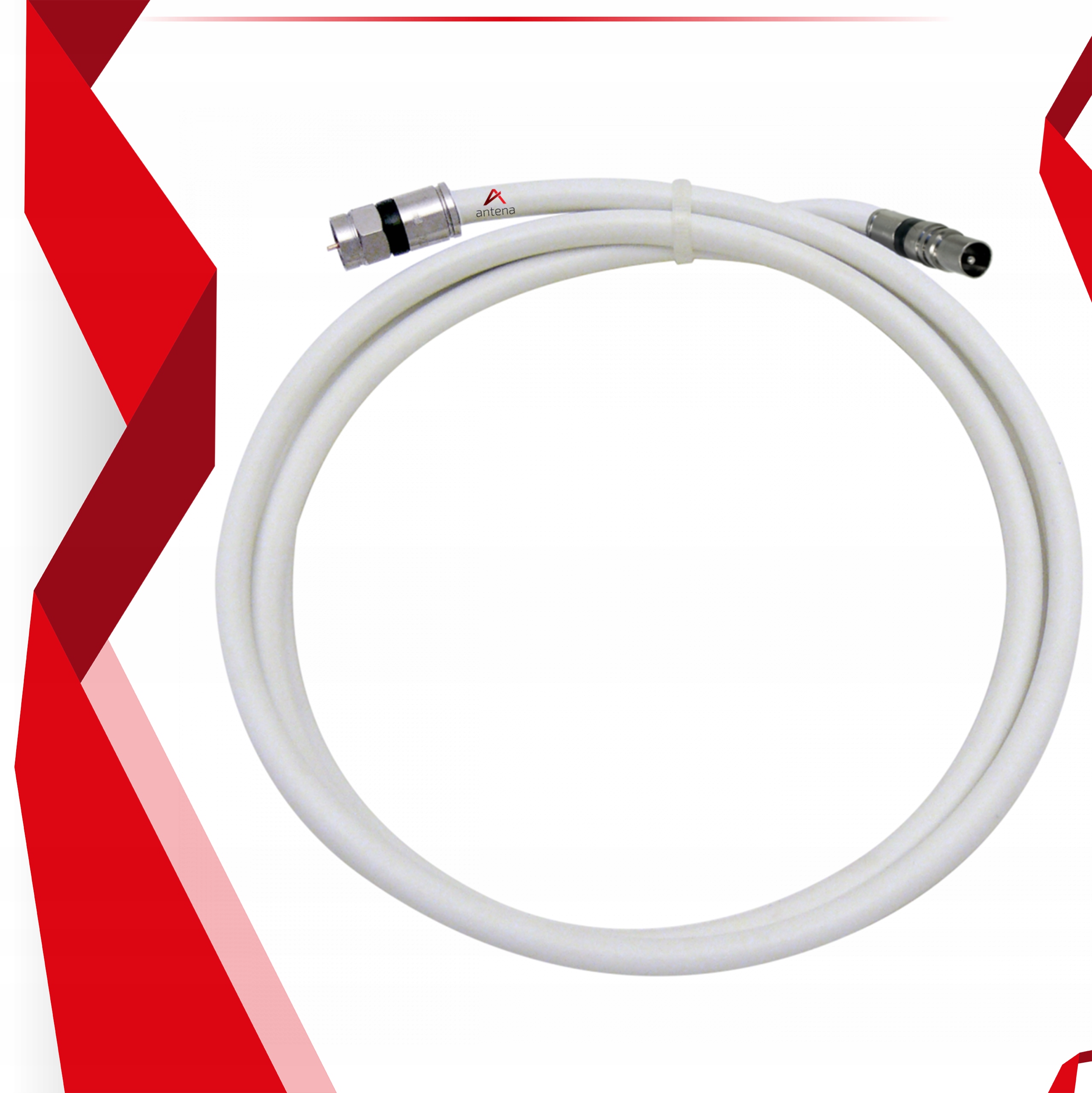 Kabel antenowy Wtyk F-Wtyk Antenowy 4M 1,16CU Marka inna