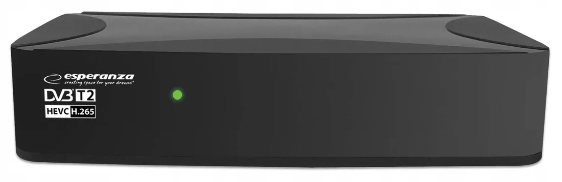 Tuner Dekoder DVB-T2 HEVC H.265 ESPERANZA EV108R Wysokość produktu 3 cm