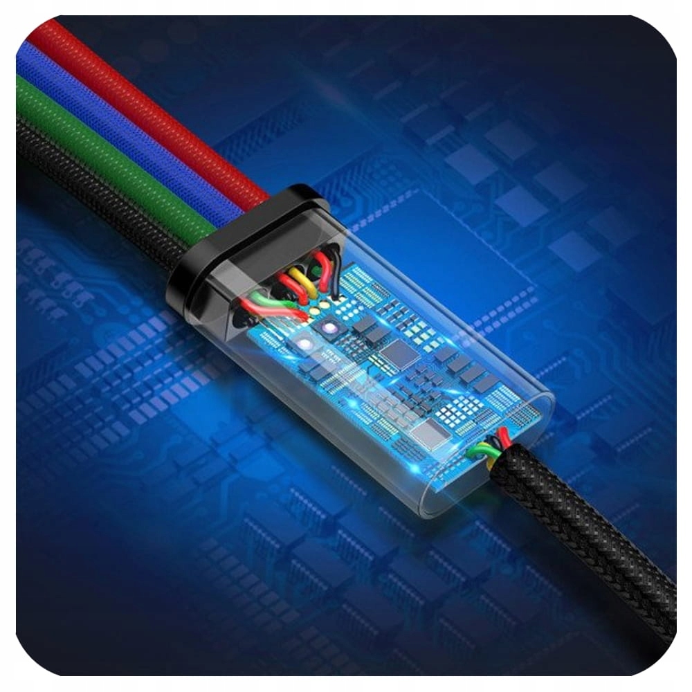 Baseus Kabel USB Lightning Micro Typ-C 3.5A 1.2m EAN (GTIN) 6953156278493