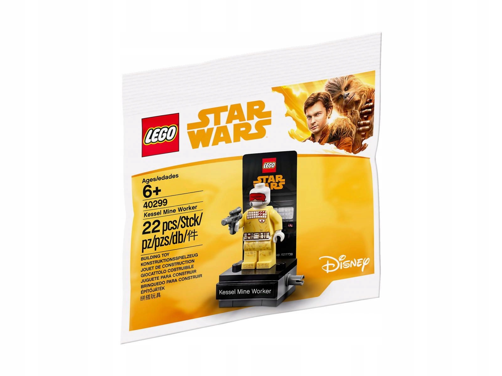 nové Lego 40299 Polybag Star Wars Kessel Mine Worker Han Solo Misb 2018