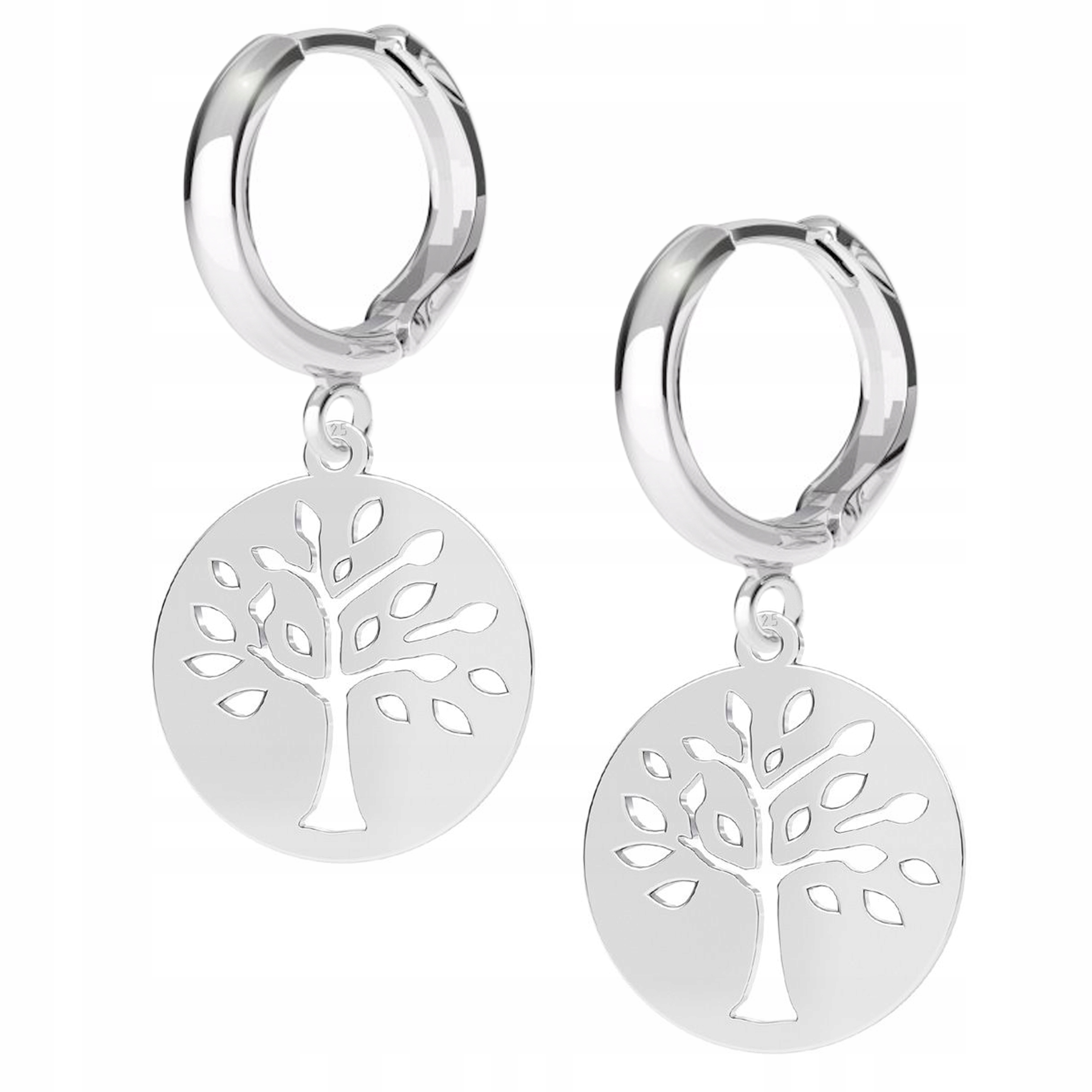 Stříbrné náušnice Strom Stromek Tree 925