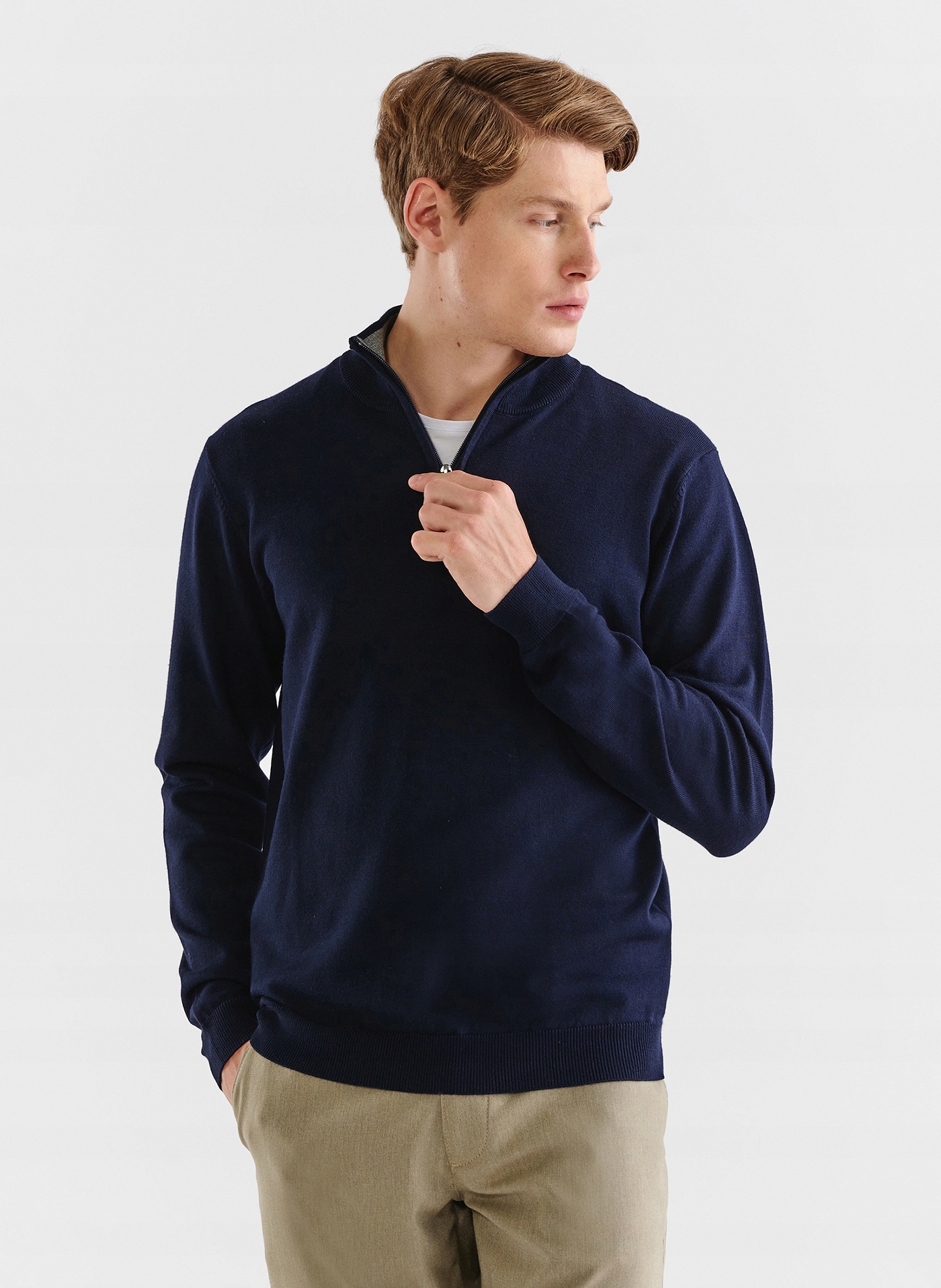Sweter ze stójką zapinaną na zamek Pako Lorente XL