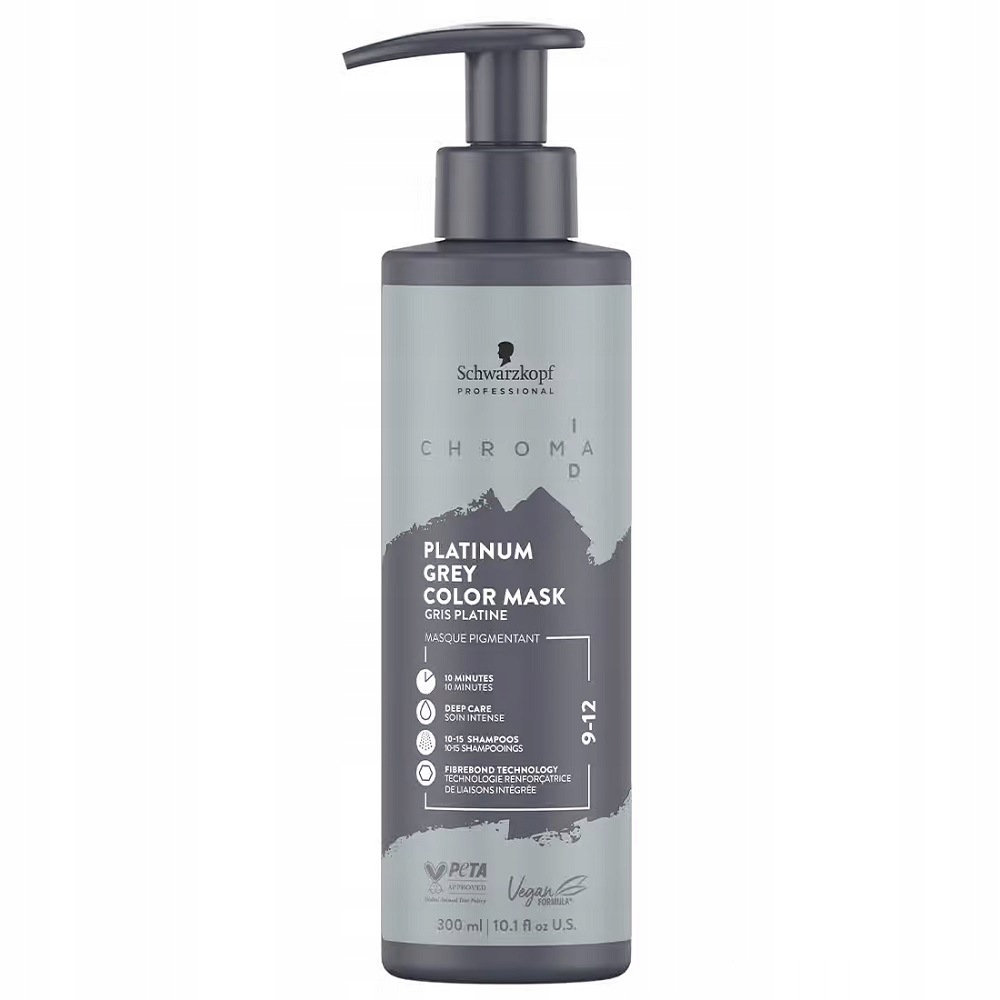 Schwarzkopf Chroma ID Barvicí Maska Na Vlasy 9-12 Platinium Grey