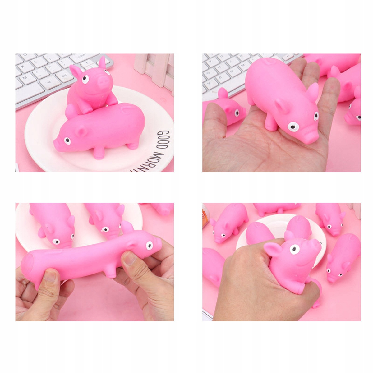 GNIOTEK ŚWINKA PIASKOWA ANTYSTRESOWA SENSORYCZNA ROZCIĄGANA PRANK KOLOR Marka Perfect