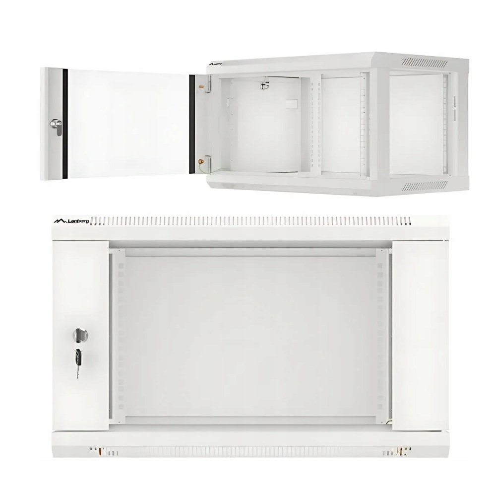 Skříň Rack Závěsná 19" 6U 600X450 Šedá Lanberg Flat Pack V2