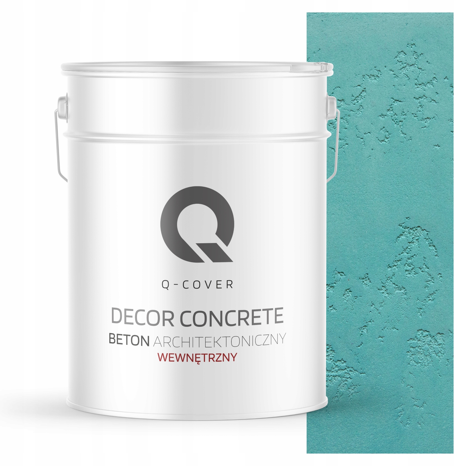 Vnitřní Architektonický Beton 10m2 15kg Ozdobný Efekt Tyrkysový H1441
