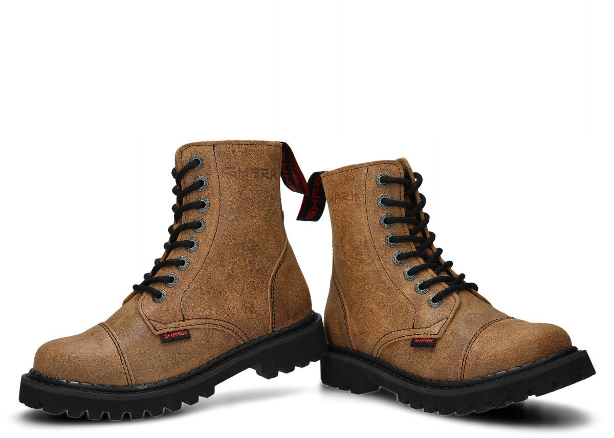 SHARK NAGABA 8H RUDY WELUR - POLSKIE, ULTRA LEKKIE SKÓRZANE GLANY DAMSKIE Rozmiar 39