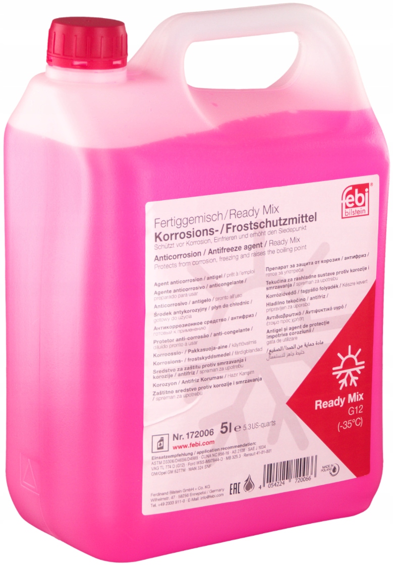 

Febi Bilstein Płyn Do Chłodnic G12 Czerwony 5L